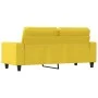 2 seater sofa in light yellow fabric 140 cm by , Sofas - Ref: Foro24-359396, Price: 234,76 €, Discount: %