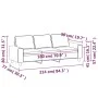 3-Sitzer-Sofa aus hellgelbem Stoff, 180 cm von , Sofas - Ref: Foro24-359404, Preis: 300,25 €, Rabatt: %