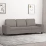 3-seater sofa in taupe gray fabric 180 cm by , Sofas - Ref: Foro24-359406, Price: 283,22 €, Discount: %
