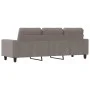 3-seater sofa in taupe gray fabric 180 cm by , Sofas - Ref: Foro24-359406, Price: 283,22 €, Discount: %