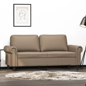 2-seater sofa in cappuccino-colored synthetic leather 140 cm by , Sofas - Ref: Foro24-359508, Price: 236,25 €, Discount: %