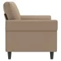 2-seater sofa in cappuccino-colored synthetic leather 140 cm by , Sofas - Ref: Foro24-359508, Price: 236,25 €, Discount: %