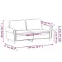 2-seater sofa in cappuccino-colored synthetic leather 140 cm by , Sofas - Ref: Foro24-359508, Price: 236,25 €, Discount: %
