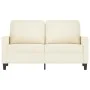 Cremefarbenes 2-Sitzer-Sofa aus Samt, 120 cm von , Sofas - Ref: Foro24-359197, Preis: 248,70 €, Rabatt: %