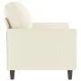 Cream velvet 2-seater sofa 120 cm by , Sofas - Ref: Foro24-359197, Price: 248,70 €, Discount: %