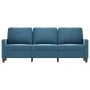 3-Sitzer-Sofa aus blauem Samt, 180 cm von , Sofas - Ref: Foro24-359218, Preis: 336,48 €, Rabatt: %