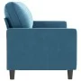 3-Sitzer-Sofa aus blauem Samt, 180 cm von , Sofas - Ref: Foro24-359218, Preis: 336,48 €, Rabatt: %