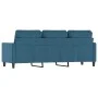 3-Sitzer-Sofa aus blauem Samt, 180 cm von , Sofas - Ref: Foro24-359218, Preis: 336,48 €, Rabatt: %