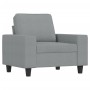 Light gray fabric armchair 60 cm by , Sofas - Ref: Foro24-359375, Price: 149,41 €, Discount: %
