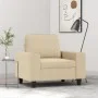 Cremefarbener Stoffsessel 60 cm von , Sofas - Ref: Foro24-359377, Preis: 183,05 €, Rabatt: %