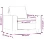 Cremefarbener Stoffsessel 60 cm von , Sofas - Ref: Foro24-359377, Preis: 183,05 €, Rabatt: %
