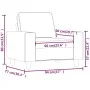 Taupegrauer Stoffsessel 60 cm von , Sofas - Ref: Foro24-359382, Preis: 208,36 €, Rabatt: %