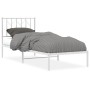 Bettgestell aus Metall mit weißem Kopfteil 80x200 cm von , Betten und Lattenroste - Ref: Foro24-374477, Preis: 62,57 €, Rabat...