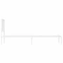 Metal bed frame with white headboard 80x200 cm by , Beds and slatted bases - Ref: Foro24-374477, Price: 61,47 €, Discount: %