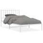 Metallbettgestell mit weißem Kopfteil 107x203 cm von , Betten und Lattenroste - Ref: Foro24-374482, Preis: 68,80 €, Rabatt: %