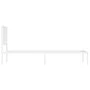 Bettgestell aus Metall mit weißem Kopfteil 100x190 cm von , Betten und Lattenroste - Ref: Foro24-374480, Preis: 62,68 €, Raba...