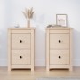 Nachttische 2 Stück aus massivem Kiefernholz 40x35x61,5 cm von vidaXL, Nachttische - Ref: Foro24-820947, Preis: 92,92 €, Raba...
