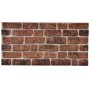 Paneles de pared 3D diseño de ladrillo 10 uds EPS marrón oscuro
