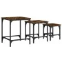 Mesas de centro apilables 3 pzas madera ingeniería roble humo de , Mesas de centro - Ref: Foro24-838935, Precio: 48,18 €, Des...
