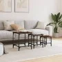 Stackable coffee tables 3 pieces engineered wood smoke oak by , Coffee table - Ref: Foro24-838935, Price: 48,18 €, Discount: %