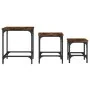 Stackable coffee tables 3 pieces engineered wood smoke oak by , Coffee table - Ref: Foro24-838935, Price: 48,18 €, Discount: %