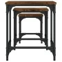Stackable coffee tables 3 pieces engineered wood smoke oak by , Coffee table - Ref: Foro24-838935, Price: 48,18 €, Discount: %