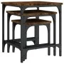 Stackable coffee tables 3 pieces engineered wood smoke oak by , Coffee table - Ref: Foro24-838935, Price: 48,18 €, Discount: %