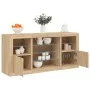 Sideboard mit LED-Leuchten Sonoma-Eiche 142,5x37x67 cm von , Sideboards - Ref: Foro24-3209088, Preis: 176,83 €, Rabatt: %