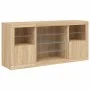 Sideboard mit LED-Leuchten Sonoma-Eiche 142,5x37x67 cm von , Sideboards - Ref: Foro24-3209088, Preis: 176,83 €, Rabatt: %