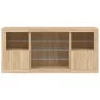 Sideboard mit LED-Leuchten Sonoma-Eiche 142,5x37x67 cm von , Sideboards - Ref: Foro24-3209088, Preis: 176,83 €, Rabatt: %