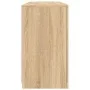 Aparador con luces LED roble Sonoma 142,5x37x67 cm de , Aparadores - Ref: Foro24-3209088, Precio: 177,34 €, Descuento: %