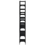 Black engineered wood shelf 155.5x24x166.5 cm by , Bookcases and shelves - Ref: Foro24-838858, Price: 101,85 €, Discount: %