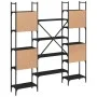Black engineered wood shelf 155.5x24x166.5 cm by , Bookcases and shelves - Ref: Foro24-838858, Price: 100,33 €, Discount: %