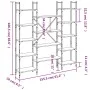 Schwarzes Holzwerkstoffregal 155,5 x 24 x 166,5 cm von , Bücherregale und Regale - Ref: Foro24-838858, Preis: 100,33 €, Rabat...