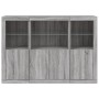 Sideboard mit LED-Licht, 3-teilig, Sonoma-Grau, Holzwerkstoff von , Sideboards - Ref: Foro24-3209112, Preis: 234,58 €, Rabatt: %