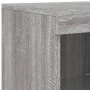 Sideboard with LED Light 3 Pieces Sonoma Gray Engineered Wood by , Sideboards - Ref: Foro24-3209112, Price: 229,67 €, Discoun...