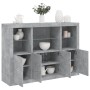 Sideboard with LED light 3 pieces concrete gray engineered wood by , Sideboards - Ref: Foro24-3209110, Price: 217,21 €, Disco...