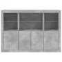 Sideboard with LED light 3 pieces concrete gray engineered wood by , Sideboards - Ref: Foro24-3209110, Price: 212,11 €, Disco...