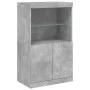 Sideboard with LED light 3 pieces concrete gray engineered wood by , Sideboards - Ref: Foro24-3209110, Price: 212,11 €, Disco...
