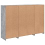 Sideboard with LED light 3 pieces concrete gray engineered wood by , Sideboards - Ref: Foro24-3209110, Price: 217,21 €, Disco...