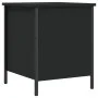 Black engineered wood storage bench 40x42.5x50 cm by , Benches for halls and storage - Ref: Foro24-839008, Price: 41,52 €, Di...