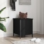Black engineered wood storage bench 40x42.5x50 cm by , Benches for halls and storage - Ref: Foro24-839008, Price: 42,07 €, Di...