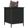 Black engineered wood storage bench 40x42.5x50 cm by , Benches for halls and storage - Ref: Foro24-839008, Price: 41,52 €, Di...