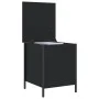 Black engineered wood storage bench 40x42.5x50 cm by , Benches for halls and storage - Ref: Foro24-839008, Price: 41,52 €, Di...