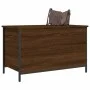 Oak brown engineered wood storage bench 80x42.5x50 cm by , Benches for halls and storage - Ref: Foro24-839017, Price: 60,35 €...