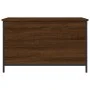 Aufbewahrungsbank aus eichenbraunem Holzwerkstoff, 80 x 42,5 x 50 cm von , Bänke für Hallen und Lager - Ref: Foro24-839017, P...