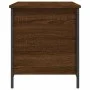 Oak brown engineered wood storage bench 80x42.5x50 cm by , Benches for halls and storage - Ref: Foro24-839017, Price: 60,35 €...
