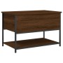 Oak brown engineered wood storage bench 70x42.5x47 cm by , Benches for halls and storage - Ref: Foro24-839022, Price: 55,64 €...