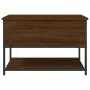 Oak brown engineered wood storage bench 70x42.5x47 cm by , Benches for halls and storage - Ref: Foro24-839022, Price: 54,95 €...