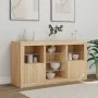 Sideboard with LED lights Sonoma oak 123x37x67 cm by , Sideboards - Ref: Foro24-3209081, Price: 171,09 €, Discount: %